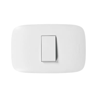 INTERRUPTOR SIMPLE 10A 250V 3 VIAS BLANCO DOMINO SENCIA AP1101 BTICINO
