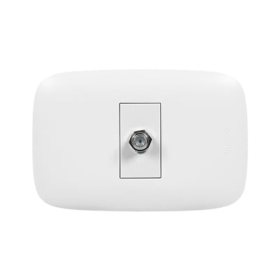 TOMA COAXIAL TV TIPO F 1 MODULO BLANCO DOMINO SENCIA AP1152 BTICINO