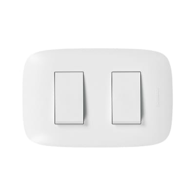 INTERRUPTOR DOBLE UNIPOLAR 10A 250V DOMINO SENCIA AP1200 BTICINO