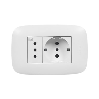 TOMACORRIENTE SCHUKO 3 LINEAS 16A/250V DOMINO SENCIA AP1243 BTICINO