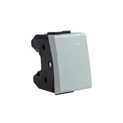 INTERRUPTOR UNIPOLAR 10A 250V 3 VIAS 1 MODULO BLANCO MODUS STYLE AE2003EB BTICINO