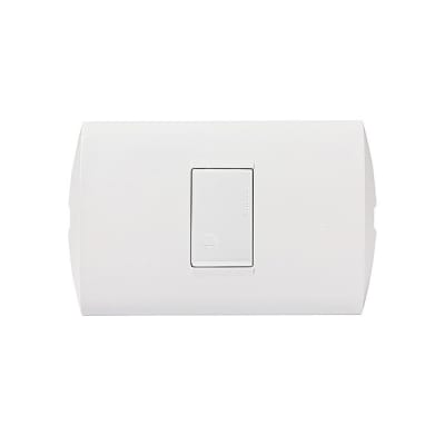 PULSADOR TIMBRE 10A 220V BLANCA CON PLACA BLANCA MODUS STYLE AE2102EB BTICINO