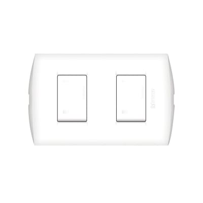 INTERRUPTOR DOBLE 10A 250V 3 VIAS BLANCO MODUS STYLE AE2201EB BTICINO