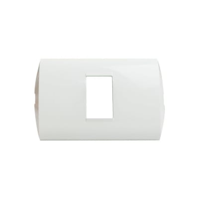 PLACA DE 1 MODULO C/SOPORTE BLANCO MODUS STYLE AE5S1EB BTICINO