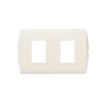 PLACA DE 2 MODULOS C/SOPORTE MARFIL MODUS STYLE AE5S2EM BTICINO