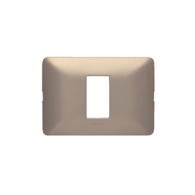 PLACA DE ALUMINIO 1 MODULO CHAMPAGNE MATIX AM503SM1CH BTICINO