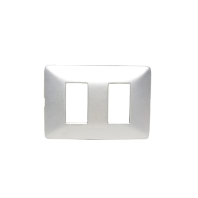 PLACA RECTANGULAR DE ALUMINIO DE 01 MODULO COLOR TITANIO AM503SM1TI BTICINO