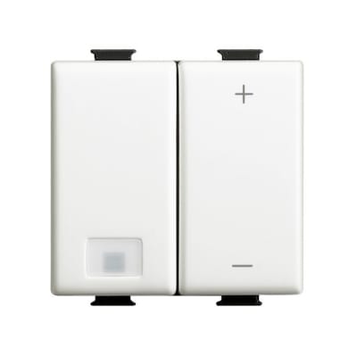 DIMMER 2 MODULOS UNIVERSAL P/CARGAS RESISTIVOS, INDUCTIVOS CAPACITIVOS Y LED BLANCO MATIX AM5713 BTICINO