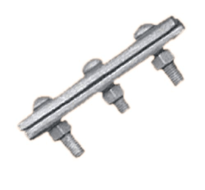 GRAPA PARALELA DOBLE VIA DE TRES PERNOS DE 3/8'' 30KN AP5480202 ARAGCU RT