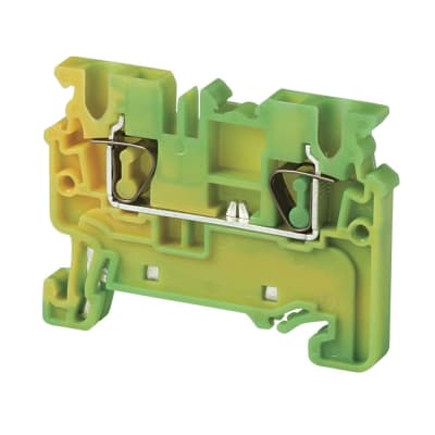 BORNE DE TIERRA TIPO RESORTE 2.5MM2 CON PIE METALICO CXG2.5 CONNECTWELL