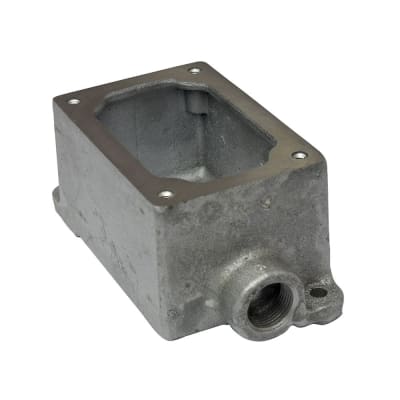 CAJA RECTANGULAR PARA INTERRUPTOR Y PULSADOR. 1 SALIDA 3/4''. CL1.DIV1 UL EDS271 CROUSE HINDS