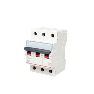 INTERRUPTOR TERMOMAGNETICO 3X10A 10/6KA 220/440V TIPO C DIN BTDIN FN830YC10 BTICINO