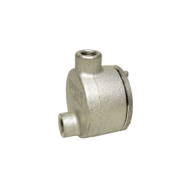 CAJA DE DERIVACION REDONDA C/TAPA ROSCA LB 2''. CL1.DIV1 UL GUAB69 CROUSE HINDS
