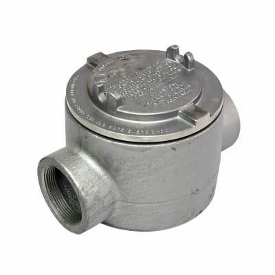 CAJA DE DERIVACION REDONDA C/TAPA ROSCA C 2''. CL1.DIV1 UL GUAC69 CROUSE HINDS