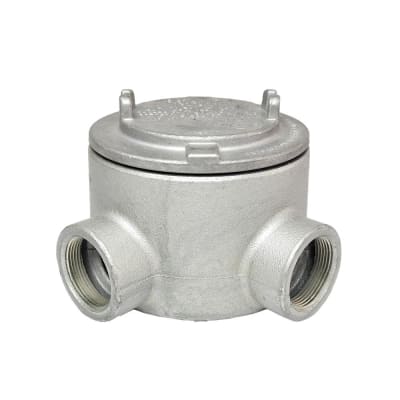 CAJA DE DERIVACION REDONDA C/TAPA ROSCA L 1 1/2