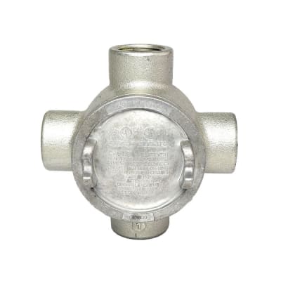 CAJA DE DERIVACION REDONDA C/TAPA ROSCA X 3/4''. CL1.DIV1 UL GUAX26 CROUSE HINDS