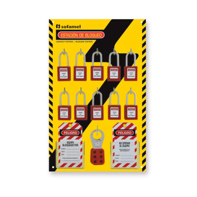 ESTACION DE EQUIPOS DE BLOQUEOS 486X300X60MM 765112 SOFAMEL