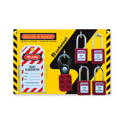 ESTACION DE EQUIPOS DE BLOQUEOS 300X210X60MM 765111 SOFAMEL