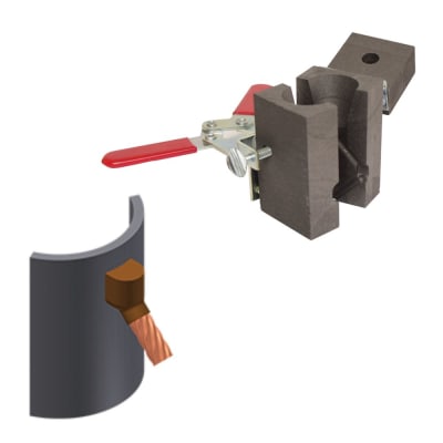 MOLDE TIPO CS-36 CABLE-SUPERFICIE DE ACERO 6AWG-12'' TUBO VERTICAL PC M-144 THERMOWELD