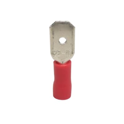 TERMINAL ENCHUFE MACHO AISLADO 16-22AWG ROJO X100UND MDD 1.25-250 KESS