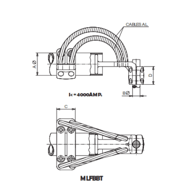CONECTOR ACODADO FLEXIBLE UNION TUBO A BORNA MLFBBT-15030 ARAGCU AS