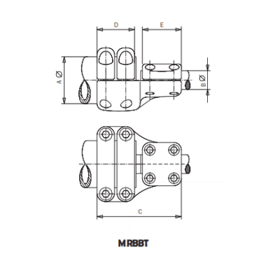 CONECTOR RECTO UNION TUBO A BORNA MRBBT-8030 ARAGCU AS