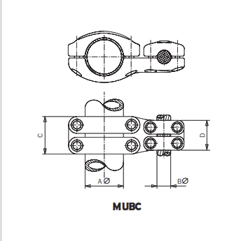 CONECTOR PARALELO TUBO A CABLE MUBC-12035 ARAGCU AS