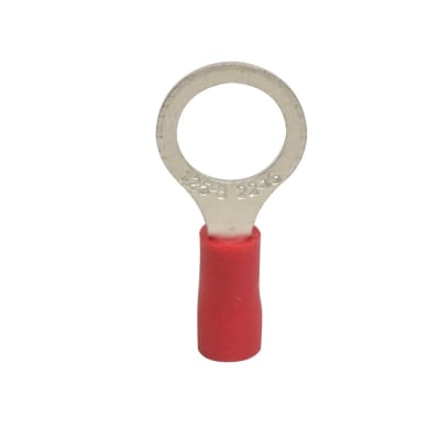 TERMINAL ANILLO AISLADO 16-22AWG 5/16'' (8.4MM) ROJO X100UND RV 1.25-8 KESS