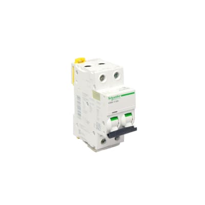 INTERRUPTOR TERMOMAGNETICO 2X32A 20/10/6KA 240/400/440V TIPO C IC60N DIN A9F74232 SCHNEIDER ELECTRIC
