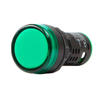 PILOTO LED VERDE COMPACTO 220VAC Ø22MM AD22-22DS/G NAVIA CONTROL