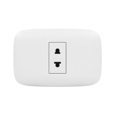 TOMACORRIENTE UNIVERSAL SIMPLE 2X16A 250V DOMINO SENCIA AP1112 BTICINO