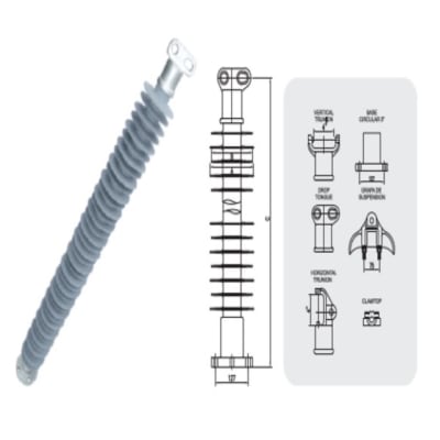 AISLADOR POLIMERICO TIPO LINE POST STLP-145-CL4 SILICON TECHNOLOGY