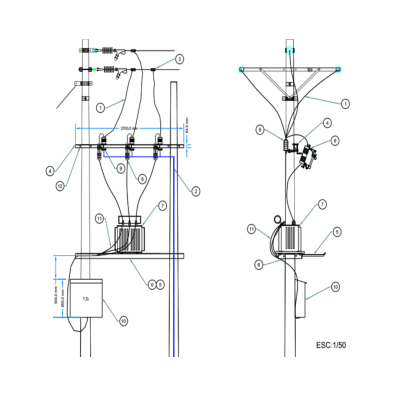 ARMADO TIPO ATSB TRIFASICO DE SUBESTACIONES GALV CALIENTE ARAGCU AR