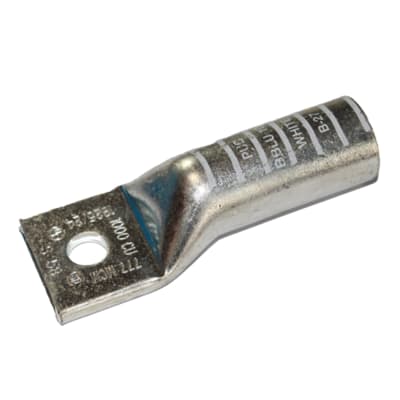 TERMINAL A COMPRESION DE COBRE ESTAÑADO BARRIL LARGO 1 HOYO 1000KCMIL 5/8'' 35KV BLANCO CON UL PENNUNION