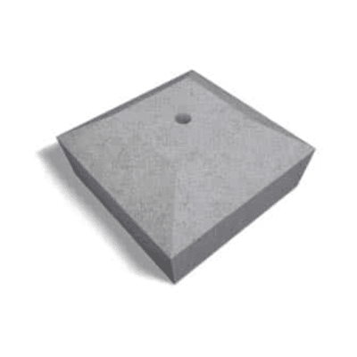 BLOQUES CONCRETO ARMADO VIBRADO 400X400X100MM 30KG NACIONAL