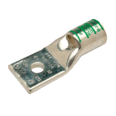 TERMINAL A COMPRESION DE COBRE ESTAÑADO BARRIL STANDARD 1 HOYO 8AWG 1/2'' 35KV ROJO CON UL PENNUNION