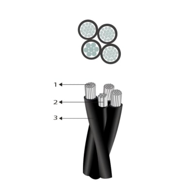 CABLES CAAI 0,6/1kV 2x25+NA25MM P00015902-5 INDECO