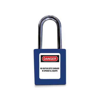 CANDADO CON ARO METALICO L=38MM COLOR AZUL 761101 SOFAMEL