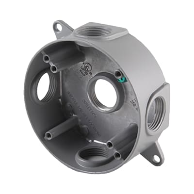 CAJA OCTAGONAL EN FUNDICION DE ALUMINIO CON CINCO ACCESOS 1'' S4-OCTXB100 SOLDEXEL