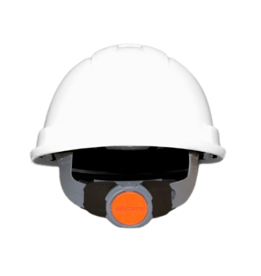 CASCO DIELECTRICO 20KV CON SUSPENSION NYLON TIPO RACHET 6 PUNTOS BLANCO IN 1406R-BL INSAFE