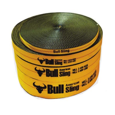 CINTA DE POLIESTER 3''-76.2MMX100MTS PARA FAJA RACHET FS 3:1 RUPTURA 18000LBS AMERICAN BULL