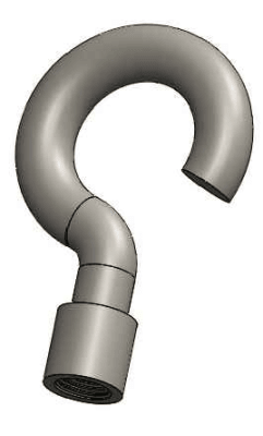 GANCHO OJO ROSCADO 95MM 16MM 28MM 16MM 34MM 8KN M1GA0000 ARAGCU BT