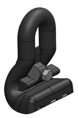 GRAPA DE SUSPENSION PLASTIFICADO PARA CABLE AUTOPORTANTE DE 25-70MM D1GR1301 ARAGCU BT