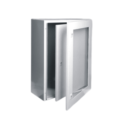 CAJA METALICA PUERTA PLEXI+PUERTA INTERIOR IP66 (HIMEL STIP3 415) 300X400X150MM ARAGCU VM