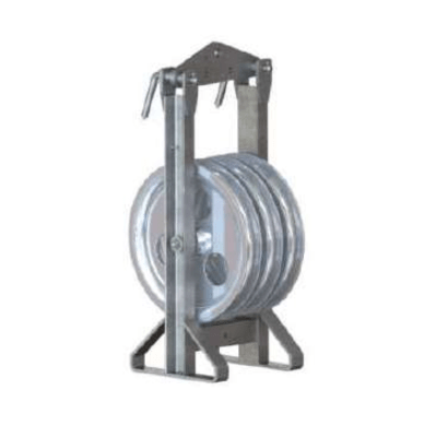 POLEAS PARA TENDIDO DE CUERDAS TRIPLE Ø:55MM MODELO CTP-480 ARAGCU AT