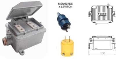 TOMACORRIENTE INDUSTRIAL DOBLE 15A TRD/15 AIBAR