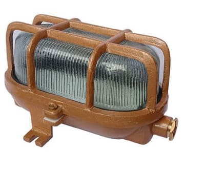 FANAL OVAL DE 100W DE BRONCE HERMETICO IP66 NO INCLUYE LAMPARA FOT/H100 BR AIBAR