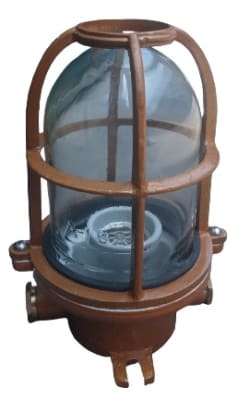 FANAL RECTO DE 100W BRONCE 2 STOVE BOLTS HERMETICO IP66 NO INCLUYE LAMPARA FRT/H100 BR AIBAR