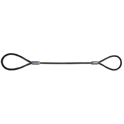 ESTROBO DE CABLE DE ACERO OJO SIMPLE 1 1/2''X4MTS AMERICAN BULL