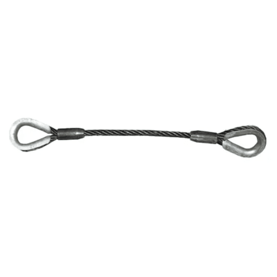 ESTROBO DE CABLE DE ACERO OJO GUARDACABLE 1 1/4''X6MTS AMERICAN BULL